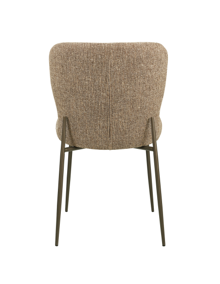 Stof Dining Chair Tweed Brown Odarby (Set van 2)