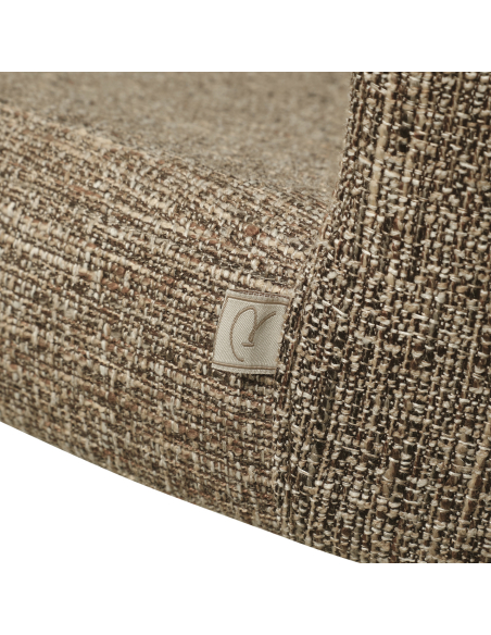 Stoff Esszimmerstuhl Tweed Braun Odarby (2er Set)