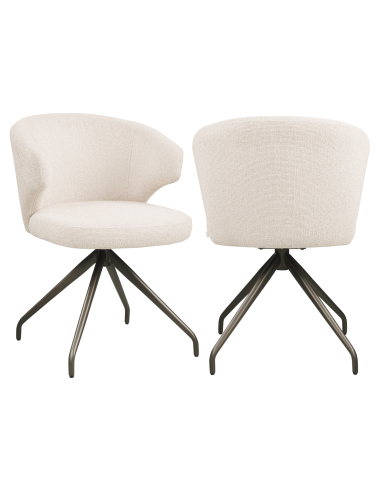 Milly Biscotti Swivel dining room chair