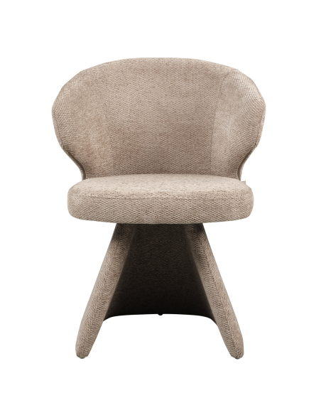 Fabric Fabric Mocca Textured Zenith Fabric Chair