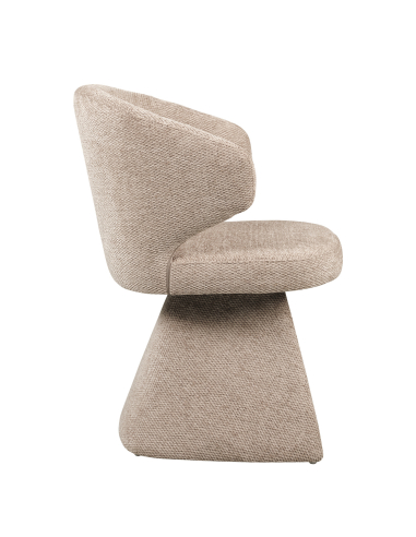Tessuto in tessuto Mocca Sedia in tessuto Zenith