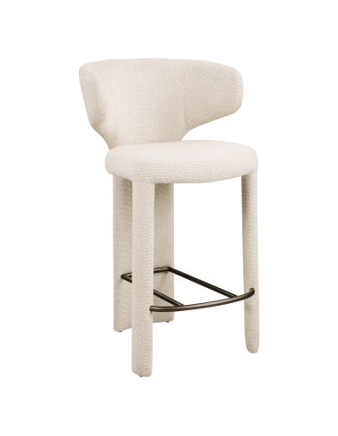 Counter stool Fabric Cream Biscotti Viola
