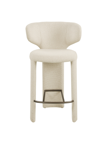 Taburete de contador de heces crema biscotti viola