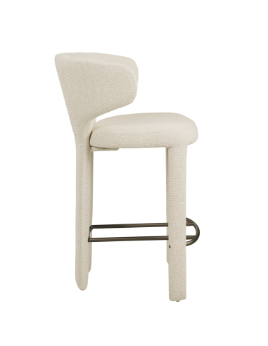 Counter stool Fabric Cream Biscotti Viola