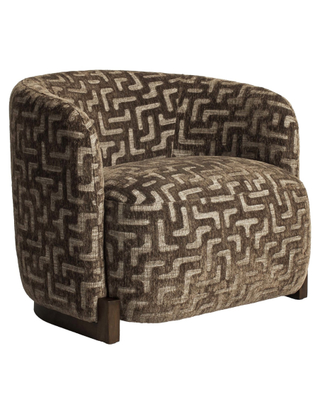 Tela de silla de salón Laberinto Brown Hannah - Richmond Interiores