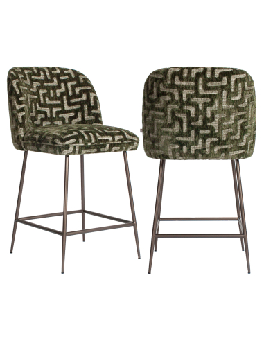 Fabric Fabric Counter Stool Labyrinth Pullitzer