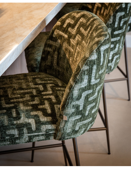 Fabric Fabric Counter Stool Labyrinth Pullitzer