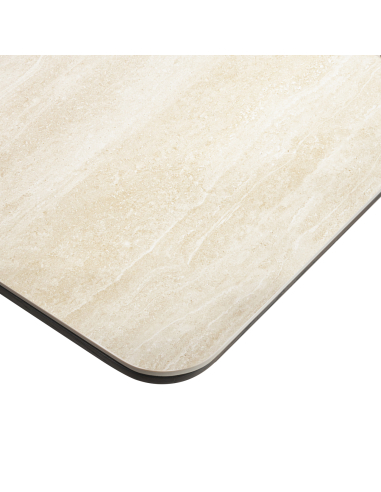 Ceramic Bistro Table Travertine Ritz Effect - Richmond Interiors