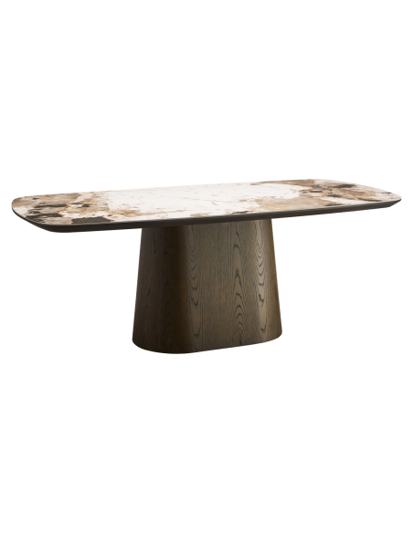 Ceramic Dining Table Travertine 200cm Langford - Richmond Interiors