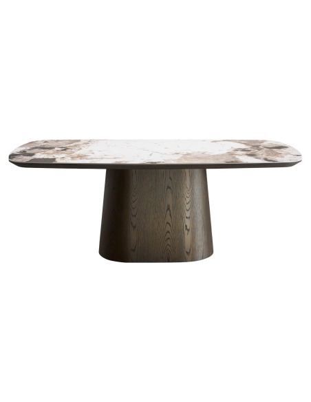 Ceramic Dining Table Travertine 200cm Langford - Richmond Interiors