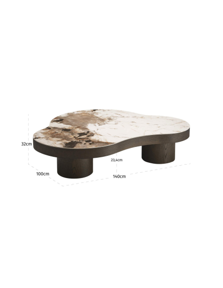 Langford Marbled Cloud Coffee Table