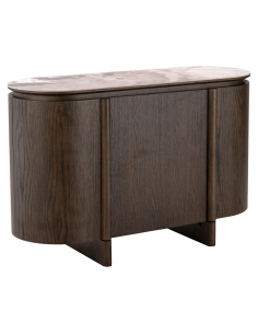 Buffet céramique effet travertine 3 portes LANGFORD - Richmond Interiors