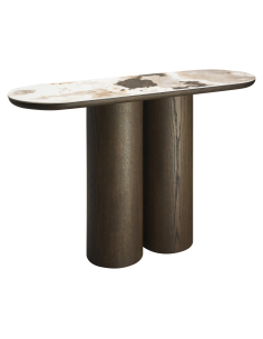 Marbled cloud console brown langford - Richmond Interiors