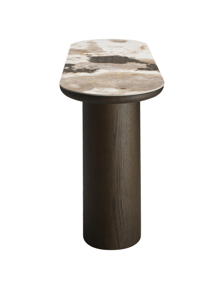 Marmorierte Cloud Console Brown Langford - Richmond Interiors