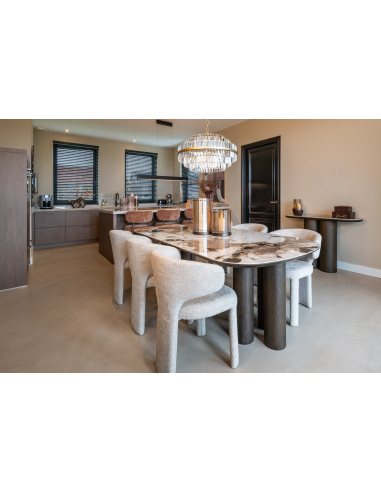Marmorierte Cloud Console Brown Langford - Richmond Interiors