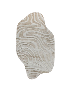 Tapis motif organique fluide beige 200x350 IVAR - Richmond Interiors
