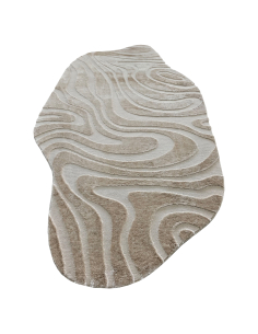Beige Flüssigkeit Organische Muster Teppich 200x350 IVAR - Richmond Interiors 2
