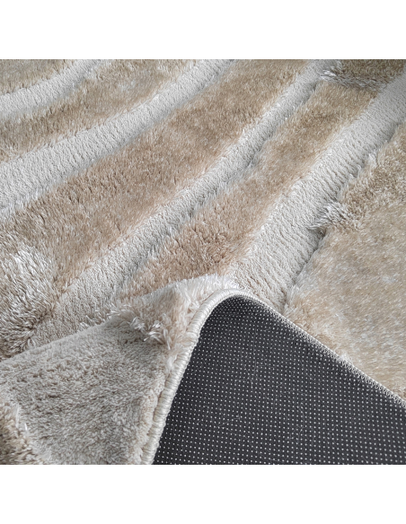 Beige Fluid Organic Pattern Carpet 200x350 Ivar - Richmond Interiors