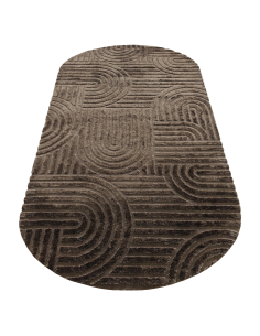 Donkerbruin Geometrisch Patroon Carpet 200x350 LIFFF - Richmond Interiors 2