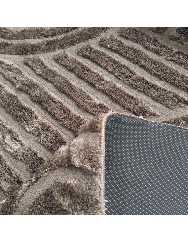 Dark Brown Geometric Pattern Carpet 200x350 LIFF - Richmond Interiors