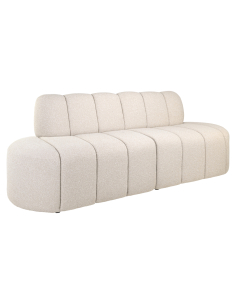 Juego de beige beige de la banca derecha de 2 hito - Richmond Interiores