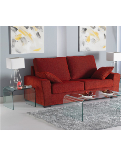 Mesa de café vidrio transparente 110x60cm INFINITY 2