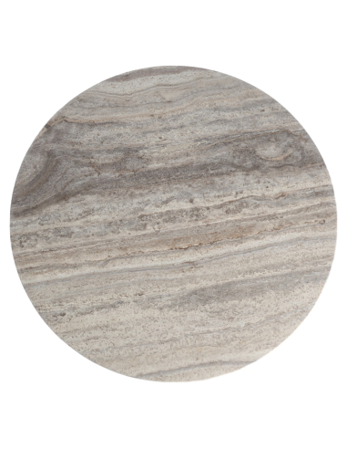 Round Dining Table Travertine Gray 135cm Westin - Richmond Interiors