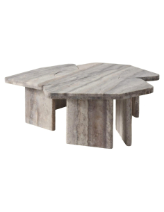 Tabelas escultorais Gostoin Gray lote de 3 Westin - Richmond Interiors