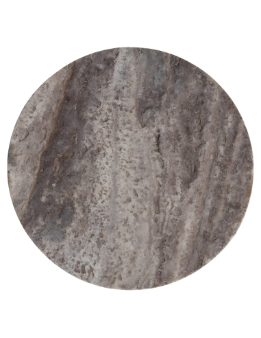 Westin Gray Travertine Side Table - Richmond Interiors