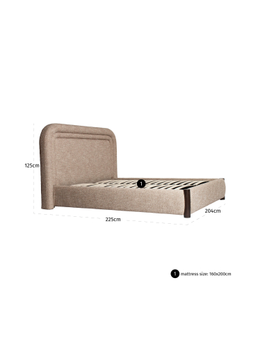 Zand Tweedbed 160x200 Citadel - Richmond Interiors