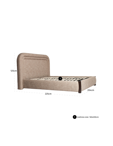 Zand Tweedbed 160x200 Citadel - Richmond Interiors
