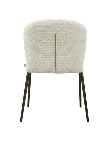 Silla de comedor de tela de apilador Biscotti (juego de 2)