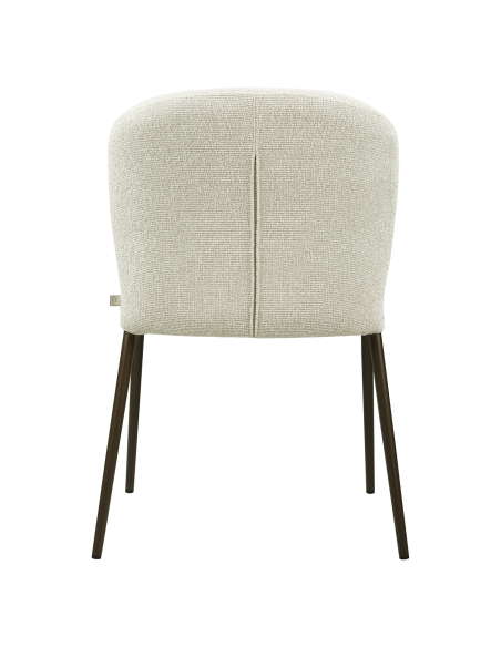 Sedia da pranzo in tessuto per impilatore Biscotti (set di 2)