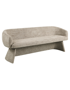 Dining Room Bench Moka Quiriro Linear Fabric | Loft Attitude