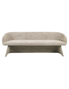 Dining Room Bench Moka Quiriro Linear Fabric | Loft Attitude 2