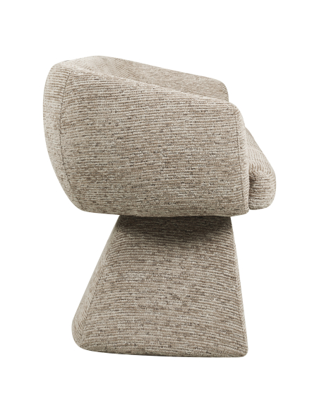 Banco de comedor Moka Quiriro Linear Tela | Loft Attitude