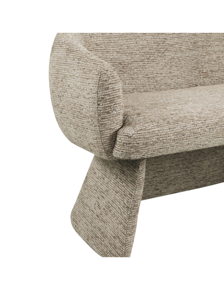 Banco de comedor Moka Quiriro Linear Tela | Loft Attitude