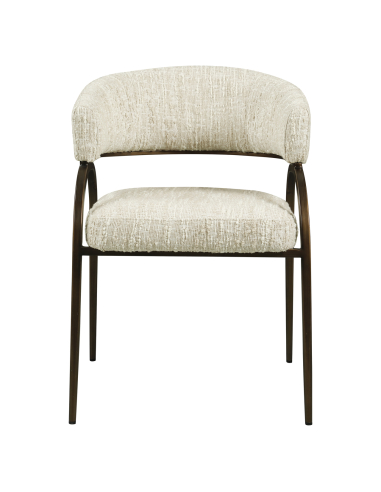Angora Charda Beige Fabric Dining Room Chair