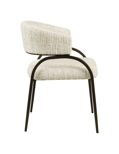 Angora Charda Beige Fabric Dining Room Chair