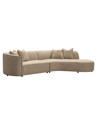 Right Corner Sofa Tweed Sand Fireproof Romero | Loft Attitude