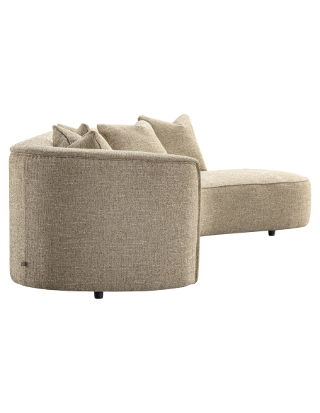 Right Corner Sofa Tweed Sand Fireproof Romero | Loft Attitude