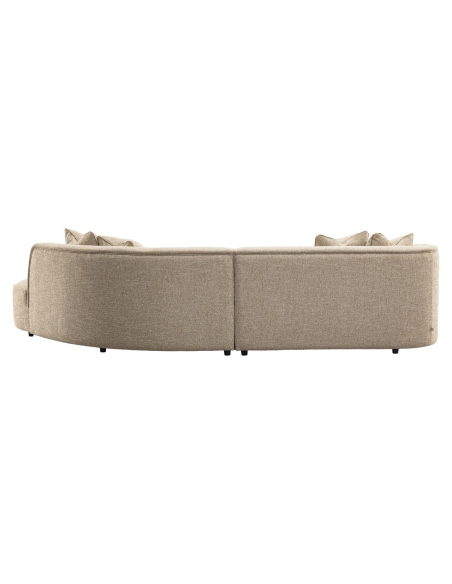 Right Corner Sofa Tweed Sand Fireproof Romero | Loft Attitude