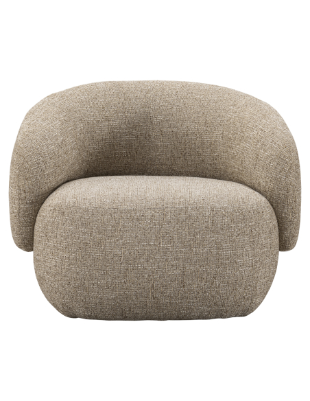 Fauteuil tweed sable ignifugé MILANO | Loft Attitude