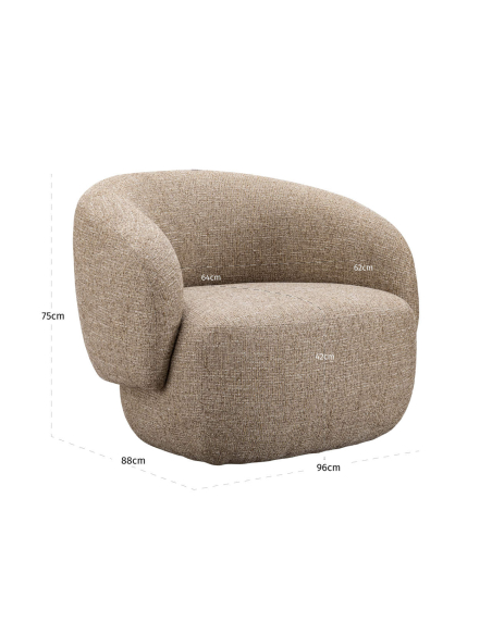 Tweed Sand Fireproof Milano | Loft Attitude