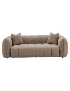 Sofá 3 lugares do lugar Textured Moka Hogan à prova de fogo | Loft Attitude 2