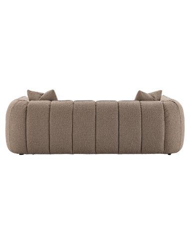 Sofa 3 seater Fabric Textured Moka Fireproof Hogan | Loft Attitude