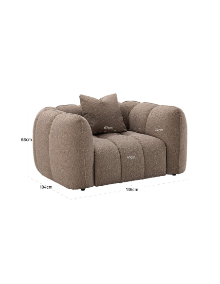Vuurvaste Stof Stof Stof Stoel Hogan | Loft Attitude