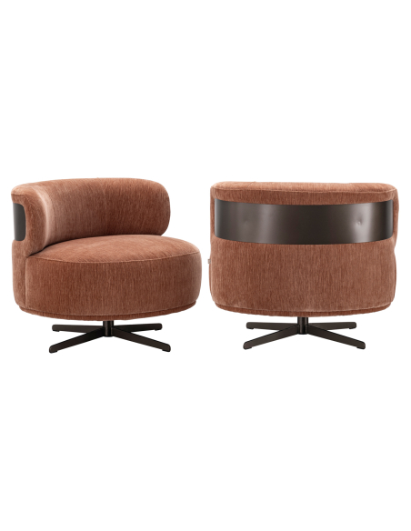Cadeira linear de tecido linear Moka Lauren | Loft Attitude