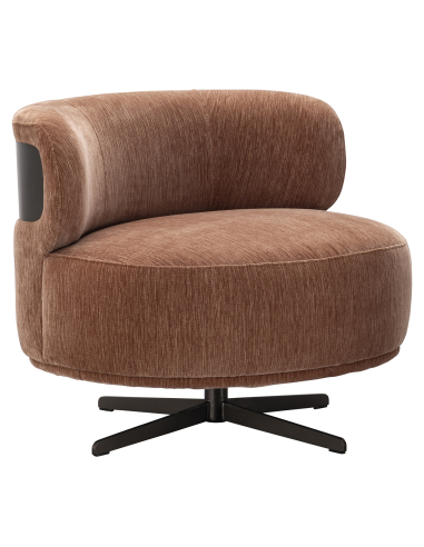 Linear Fabric Linear Chair Moka Lauren | Loft Attitude