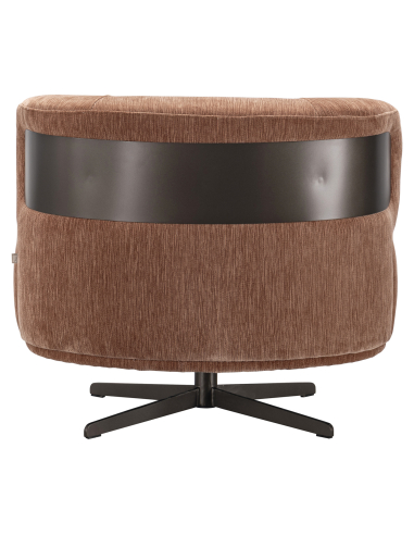Linear Fabric Linear Chair Moka Lauren | Loft Attitude